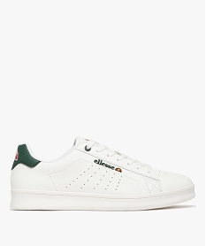 GEMO Baskets homme à lacets style rétro avec perforations - Ellesse blanc chine