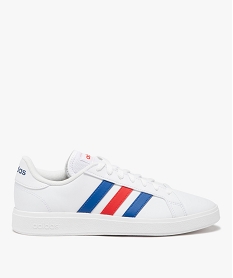 GEMO Baskets basses à bandes contrastées homme - Adidas Grand Court Base blanc standard