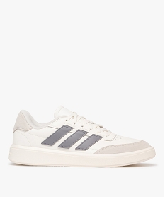 GEMO Baskets homme à semelle débordante avec bandes contrastantes - Adidas Blanc