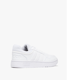 baskets homme unies a lacets hoops 3.0 - adidas blancJ643801_4