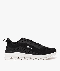GEMO Baskets homme unies en mesh à semelle ajourée - Slazenger noir standard