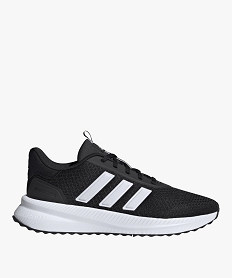 GEMO Baskets homme running en mesh et à bandes contrastantes - Adidas noir vif