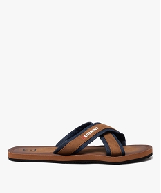 GEMO Mules de piscine homme à brides denim - Redskins Brun