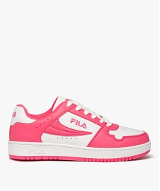 baskets femme unies avec details en relief - fila blancJ649601_1