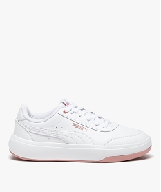 GEMO Baskets femme unies à semelle épaisse arrondie - Puma blanc chine