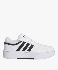 baskets femme a semelle plateforme avec lacets et bandes laterales - adidas blancJ652301_1