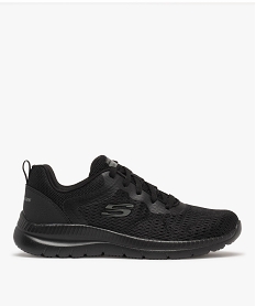 GEMO Baskets femme en mesh uni à semelle amortissante - Skechers Noir