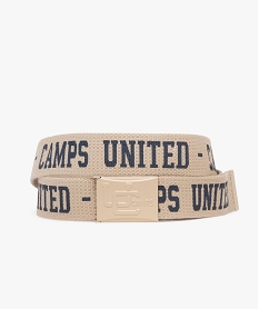 GEMO Ceinture en toile tissée homme - Camps United Beige