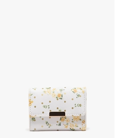 GEMO Porte-monnaie à rabat pressionné femme Multicolore