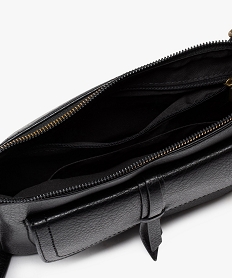 sac besace zippe en matiere grainee femme noir standard sacs bandouliereJ666901_3