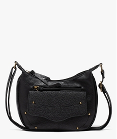 sac bandouliere compact avec detail dentelle femme noir standardJ667501_1