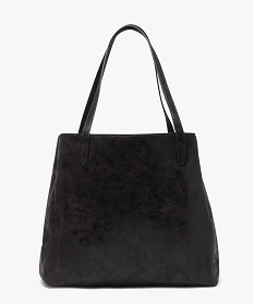 sac cabas metallise grand format femme noir standardJ672701_1