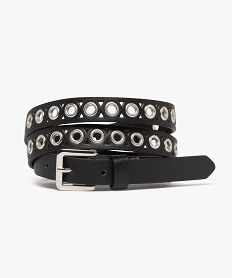 ceinture ajouree avec oeillets metalliques femme noir standardJ673701_1