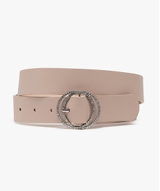 GEMO Ceinture avec boucle en strass femme rose standard