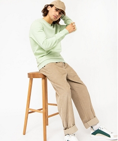 GEMO Sweat avec intérieur molletonné homme Vert