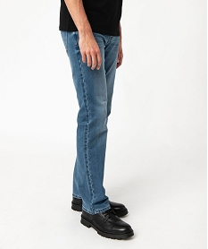 GEMO Jean coupe Straight délavé homme bleu vif
