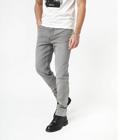 GEMO Jean slim stretch homme Gris