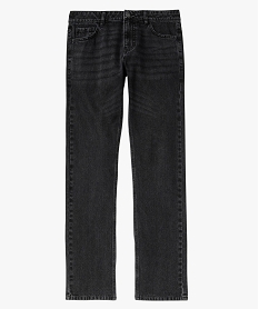 jean coupe regular legerement delave homme noir jeans regularJ681101_4