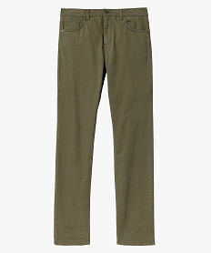 pantalon slim stretch 5 poches homme vert pantalonsJ683301_4
