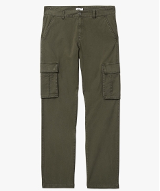 pantalon cargo coupe regular homme vert pantalonsJ683701_4