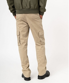 pantalon cargo coupe regular homme beige pantalonsJ683801_3