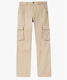 pantalon cargo coupe regular homme beige pantalonsJ683801_4
