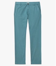 pantalon chino en coton stretch coupe slim homme bleuJ683901_4
