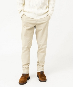 pantalon chino en stretch coupe slim homme beige pantalonsJ684101_1