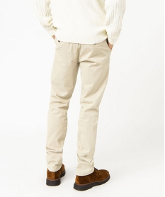 pantalon chino en stretch coupe slim homme beige pantalonsJ684101_3