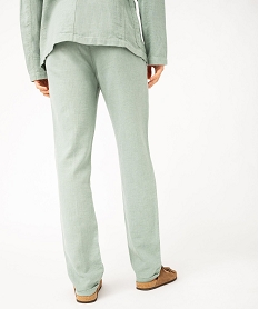 pantalon chino ou de costume en lin souple homme vert pantalonsJ686001_3