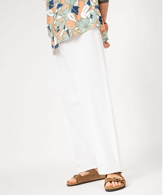 GEMO Jean large 7 poches homme blanc standard