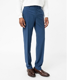 GEMO Pantalon de costume ajusté homme Bleu