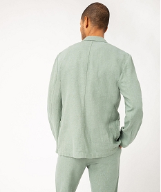 veste de costume homme en lin melange vert manteaux et blousonsJ690101_3