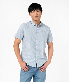 GEMO Chemise manches courtes à rayures homme Imprimé