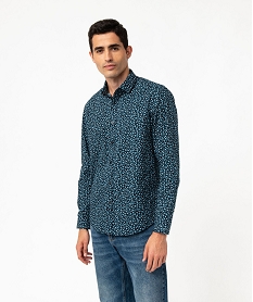GEMO Chemise manches longues imprimée Regular fit homme imprime fleuri