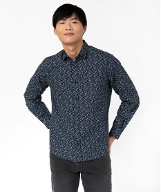 GEMO Chemise manches longues imprimée homme imprime tache
