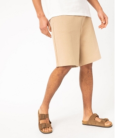 GEMO Bermuda ample en maille fine homme beige vif