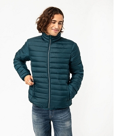 GEMO Blouson matelassé à col montant homme Bleu