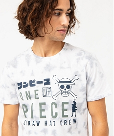 tee-shirt manches courtes tie-and-dye homme - one piece blancJ705601_2