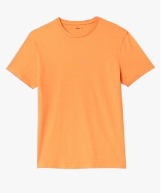 tee-shirt a manches courtes et col rond homme orangeJ707001_4