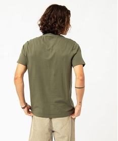 tee-shirt manches courtes imprime pikachu homme - pokemon vert tee-shirtsJ707701_3