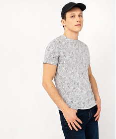 GEMO Tee-shirt manches courtes imprimé homme - The Simpsons blanc standard