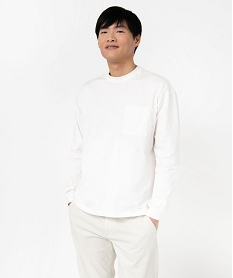 PANTOUFLE MARINE TEE-SHIRT BLANC