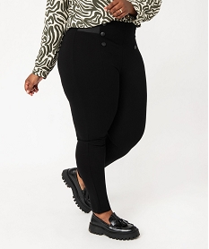 leggings a pont en maille avec ceinture elastique femme grande taille noir leggings et jeggingsJ715001_2