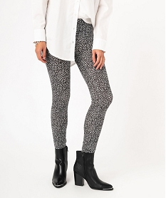 GEMO Legging imprimé en coton extensible femme Imprimé