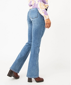 jean bootcut taille normale en coton stretch femme bleuJ723701_3