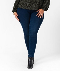 jegging a large ceinture elastique et taille normale femme grande taille bleu pantalons et jeansJ725001_1