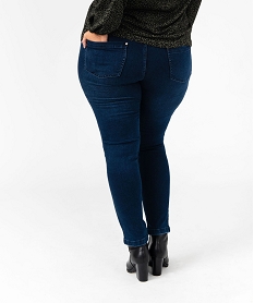 jegging a large ceinture elastique et taille normale femme grande taille bleu pantalons et jeansJ725001_3