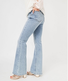 jean bootcut taille haute avec fine ceinture femme grisJ726401_1