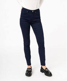 pantalon coupe slim taille normale femme bleu pantalonsJ729901_1